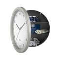 Trademark Global Trademark Global 82-5894 10 in. Wall Clock with Hidden Safe - Silver 82-5894